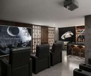 Remodelación de casa, con sala de Cine